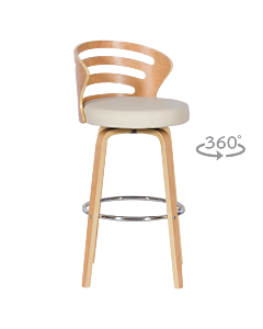 Бар стол Carmen 4041 - бук - крем  (3521131)