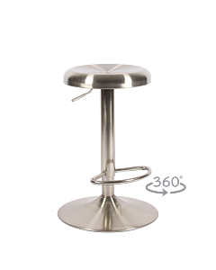 Бар стол URFA - сребърен (3521242)