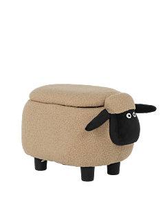 Детска табуретка с ракла - тъмно бежова овца (3530953_2)