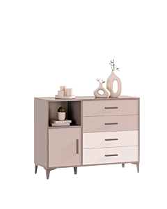 Детски скрин с шкаф и чекмеджета RIGA (3575309)