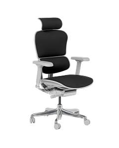 Ергономичен стол ERGOHUMAN ELITE 2 - сива рамка - черен (3520665)