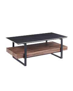 Холна маса PITEA - орех / черно (3530727)