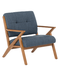 Кресло LUCAS - орех - син (3532910)