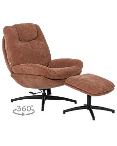 Кресло с табуретка PORTO - охра (3532931)