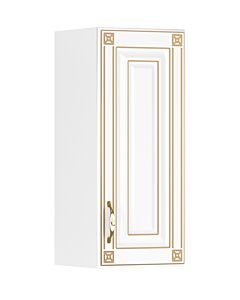 Ъглова етажерка IMPERIA 30В бяло/златна патина  (089.001.0143)