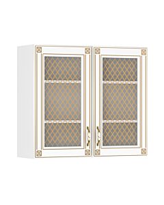 Кухненски шкаф IMPERIA 80ВВ витрина бяло/златна патина  (089.001.0056)