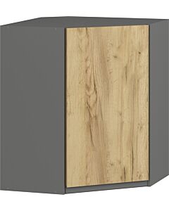 Кухненски шкаф LUSIL B-60/72 ЪГЛОВ графит/златен дъб крафт  (005.002.0044)