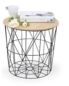 Помощна маса MARIFFA натурално/черно  (100.008.0600)