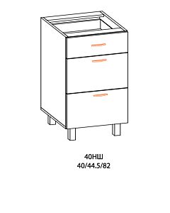 Кухненски шкаф PAULA  40НШ без плот, бреза  (089.001.1095)