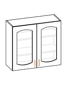 Кухненски шкаф PAULA ВИТРИНА 80ВВ  бреза  (089.001.0974)