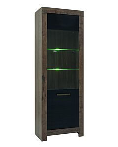 Витрина BALIN REG1WL корпус дъб монастри/фронт дъб черен  (015.005.0003)