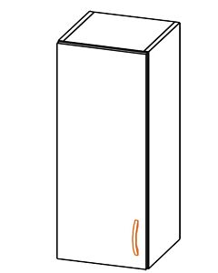 Кухненски шкаф ALINA горен 30В лява врата тъмен мрамор  (089.001.0113)