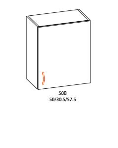Кухненски шкаф ALINA горен 50B тъмен мрамор  (089.001.0109)