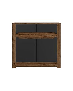 Скрин RUSO KOM2D2S корпус дъб април/фронт черно мат  (023.006.0014)