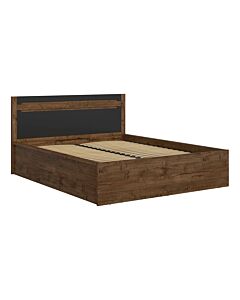 Легло RUSO LOZ/140/B с мех и рамка дъб април/черно мат  (023.006.0017)