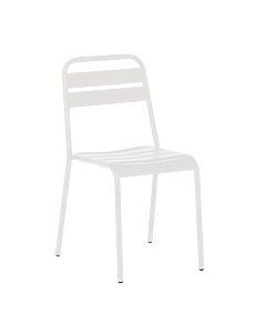 Метален градински стол ABA - бял (3535106)