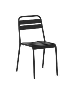 Метален градински стол ABA - черен (3535105)