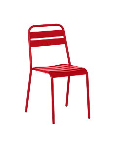 Метален градински стол ABA - червен (3535111)