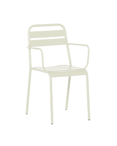 Метален градински стол ZAMFARA - светлосив (3535141)