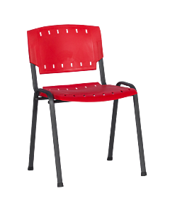 Посетителски стол Prizma - червен (3520862_1)