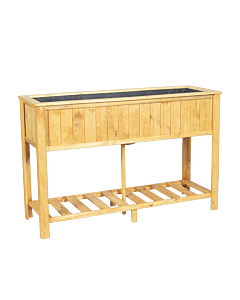 Повдигната дървена кашпа с рафт 1 - 150х50х95 см (3535046)