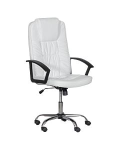 Президентски офис стол Carmen 6681 - бял (3520101)