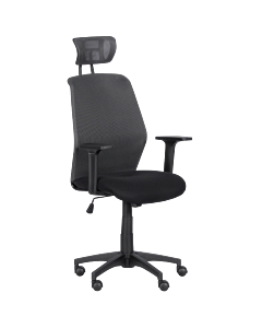 Президентски офис стол Carmen 7535 - тъмносив - черен (3520344_1)