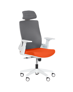 Президентски офис стол Carmen 7546 - оранжев - сив (3520356_5)