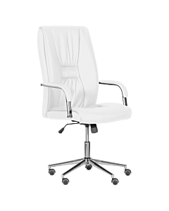 Президентски офис стол Carmen 6500-1 - бял (3520709_1)