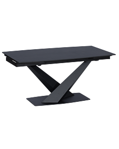 Разтегателна трапезна маса PLOCK - черна (3530991)