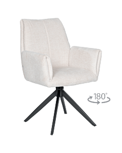 Трапезен стол ALBANS - слонова кост (3532268)