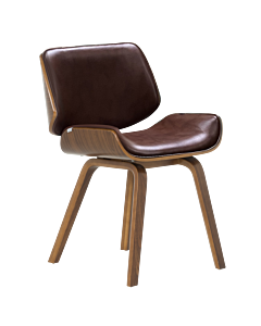 Трапезен стол Carmen 9976 - орех-искрящо кафяв (3530307)