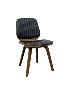 Трапезен стол Carmen 9978 - орех/черен (3530314)