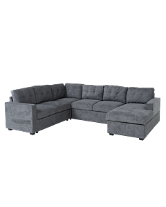 Ъглов разтегателен диван IKELA - сив (3551556)