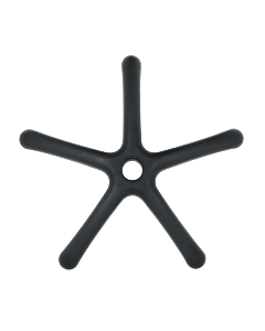 Звезда за детски стол - 250 мм - полипропилен - черна (7040062)