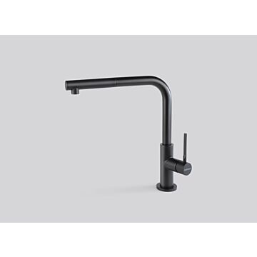 СМЕСИТЕЛ FALMEC TREVI CORNER PULL OUT MATTE BLACK (03FAL 008)