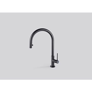 СМЕСИТЕЛ FALMEC TREVI ROUND PULLOUT PVD GUNMETAL (03FAL 001)