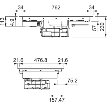 КОТЛОН С ВГРАДЕН АБСОРБАТОР FRANKE FMA 839 HI (06FRA 003)