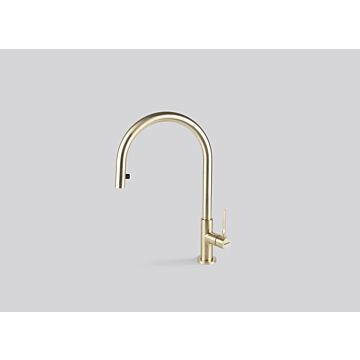 СМЕСИТЕЛ FALMEC TREVI ROUND PULLOUT PVD GOLD (03FAL 003)