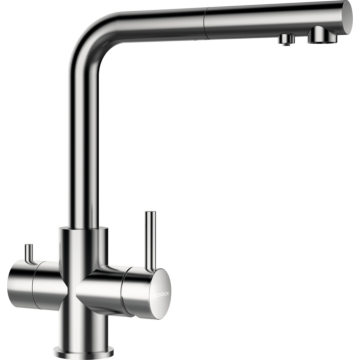 СМЕСИТЕЛ SCHOCK Vitus Pull-out Inox (02SCH 677)