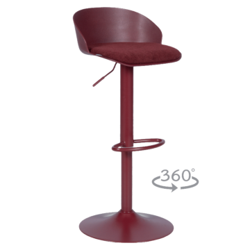 Бар стол ARELATE - червен (3521219)