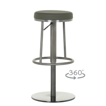 Бар стол BEZU - черно-зелен BG (3521505)