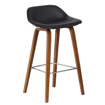 Бар стол Carmen 3088 - орех - черен (3521047)