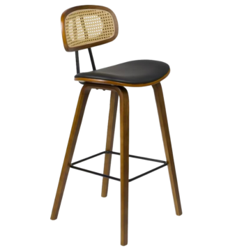 Бар стол Carmen 4029 - орех/черен (3521136)