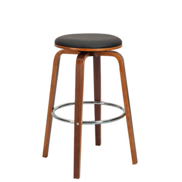 Бар стол Carmen 4030 - орех/черен (3521137)