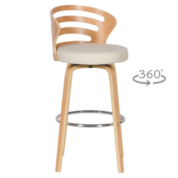 Бар стол Carmen 4041 - бук - крем  (3521131)