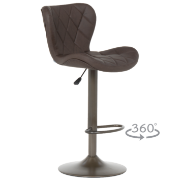 Бар стол DALVEY - тъмнокафяв (3521209)