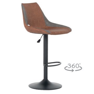 Бар стол GROVE - червен-кафяв (3521215)