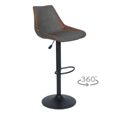 Бар стол GROVE - тъмносив (3521214)