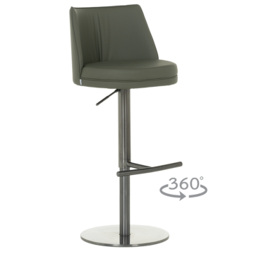 Бар стол KARIBA - черно-зелен BG (3521502)